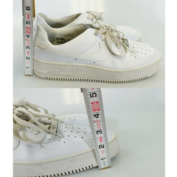 NIKE AIR FORCE 1 LOW SAGE Women's White Sneaker Shoe 8 Athleisure AR5339-100 - Picture 8 of 14